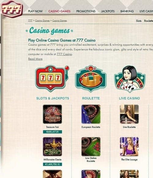 A Guide to Verywell Casino 777 in the UK - overview